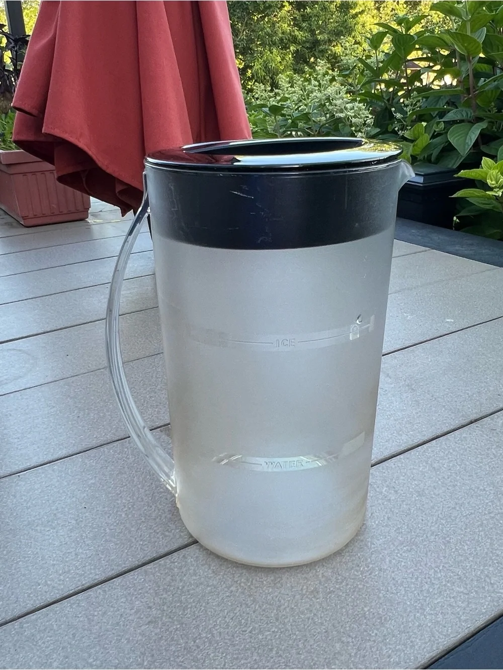 Mr Coffee Black 2 Quart Iced Tea Maker Replacement Pitcher Lid Seeping Basket